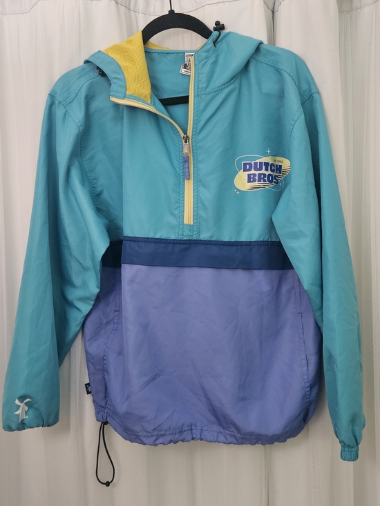 Dutch Bros Other - Dutch Bros Teal & Purple Windbreaker Jacket